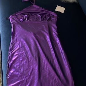 Purple mini dress